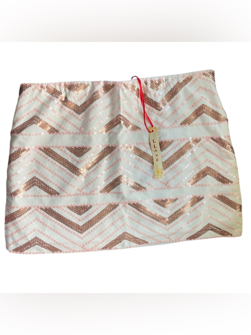 NWT LLOve sequin-embellished mini skirt